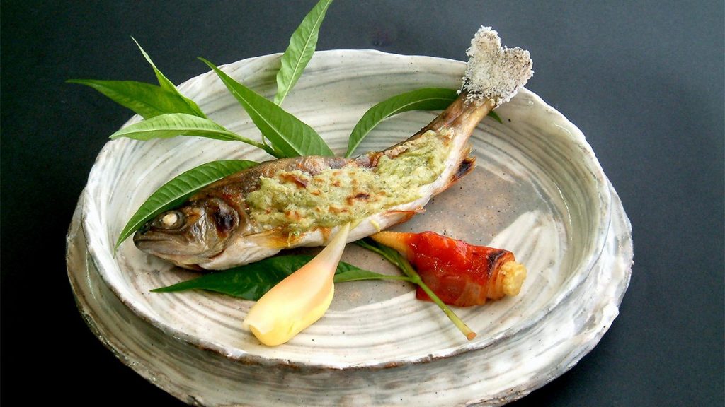 Grilled Masu Trout with DENGAYU MISO Recipes of Japanese Ryotei